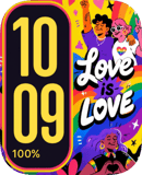 Pride watch face preview for Apple Watch