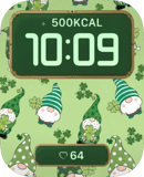 Lucky Gnome Garden watch face preview for Apple Watch