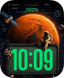 Mars Mission watch face preview for Apple Watch