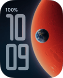 Mars Rise watch face preview for Apple Watch