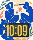 Matisse Blue Cutout watch face preview for Apple Watch