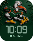 Miami Hurricanes watch face preview for Apple Watch
