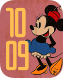 Vintage Minnie watch face preview for Apple Watch