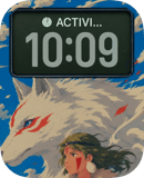 Mononoke Wolf Spirit watch face preview for Apple Watch