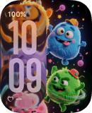 Monster Orbit watch face preview for Apple Watch