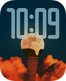 Moon Melt watch face preview image for Apple Watch