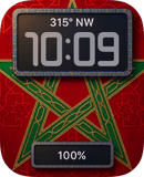 Morocco Flag watch face preview for Apple Watch