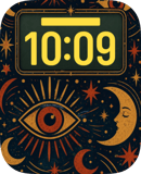 Mystic Eye watch face preview for Apple Watch