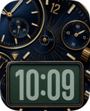 Navy Chrono watch face preview for Apple Watch