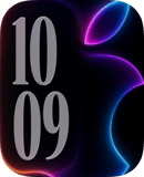 Neon Apple watch face preview for Apple Watch
