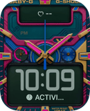 Neon Baby-G watch face preview for Apple Watch