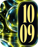 Neon Bubbles watch face preview image for Apple Watch