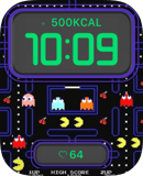 Neon Maze Chase watch face preview for Apple Watch