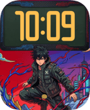 Neon Ronin watch face preview for Apple Watch