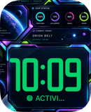 Neon Voyage Apple Watch face - Space and Sci-Fi