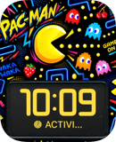 Neon Wedge Apple Watch face - Video Games