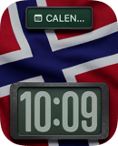 Norway Flag watch face preview for Apple Watch