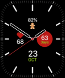 Not Long Now watch face preview image for Apple Watch