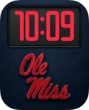 Ole Miss watch face preview for Apple Watch