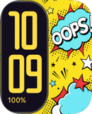 Oops Pop watch face preview for Apple Watch