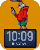 Orange Duck Signal watch face preview for Apple Watch