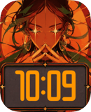 Orange Spell watch face preview for Apple Watch
