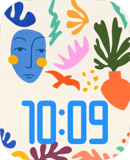 Paper Portrait watch face preview image for Apple Watch