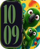 Parrot Peek watch face preview image for Apple Watch