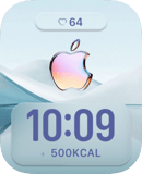 Pastel Apple Glow watch face preview for Apple Watch