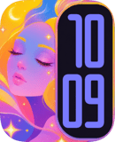 Pastel Dream Portrait watch face preview for Apple Watch
