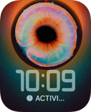 Pastel Vortex watch face preview image for Apple Watch
