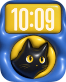 Peekaboo Cat watch face preview image for Apple Watch