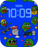 Pepe Mood watch face preview for Apple Watch