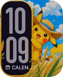Pikachu Meadow Smile watch face preview for Apple Watch
