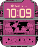 Pink Atlas watch face preview image for Apple Watch