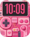 Pink Player watch face preview for Apple Watch