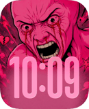 Pink Scream watch face preview for Apple Watch