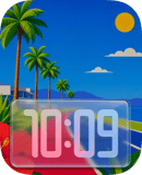 Pool Day watch face preview for Apple Watch