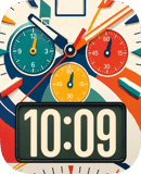 Pop Chrono watch face preview for Apple Watch