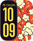 Popcorn watch face preview for Apple Watch