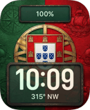 Portugal Flag watch face preview for Apple Watch