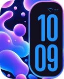 Purple Bubble Glow watch face preview for Apple Watch