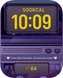 Purple Cassette Deck watch face preview for Apple Watch