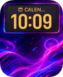 Purple Current watch face preview for Apple Watch