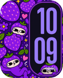 Purple Pals watch face preview for Apple Watch