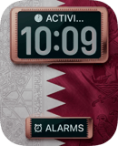 Qatar Flag watch face preview for Apple Watch