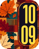 Quilted Autumn Apple Watch face - Nature
