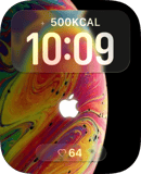 Rainbow Apple Swirl watch face preview for Apple Watch