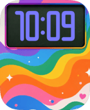 Rainbow Wave watch face preview for Apple Watch