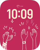 Raised Palms Apple Watch face - Art